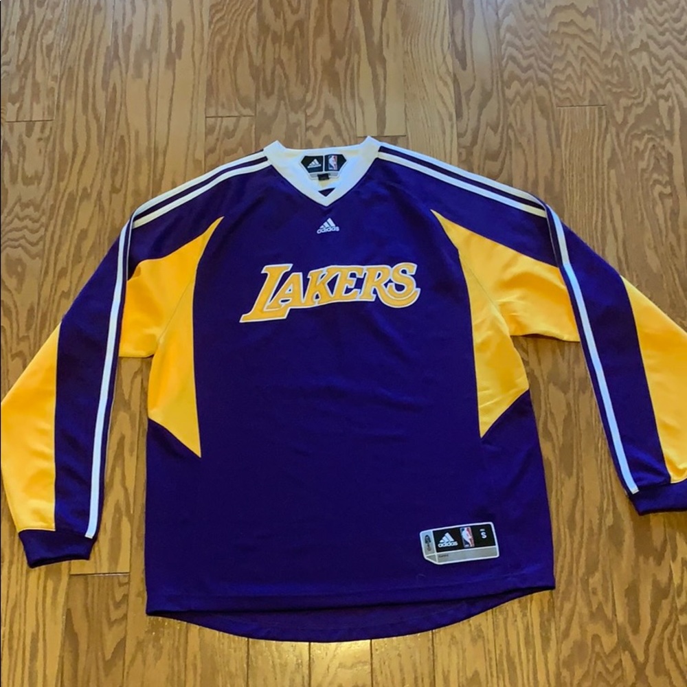 Los Angeles Lakers Adidas Clima Lite Warm Up Shirt
